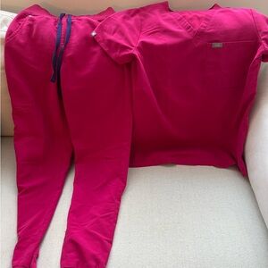 Figs Women's Hot Pink Scrubs